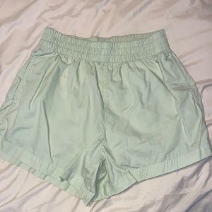Lime Abercrombie Poplin Pull-On Shorts (with inner layer) size small
